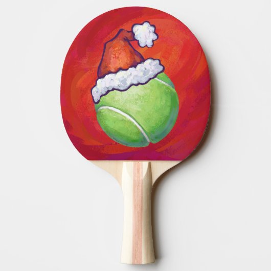 Tennis Ball Kerstmis Tafeltennisbatje (Achterkant)