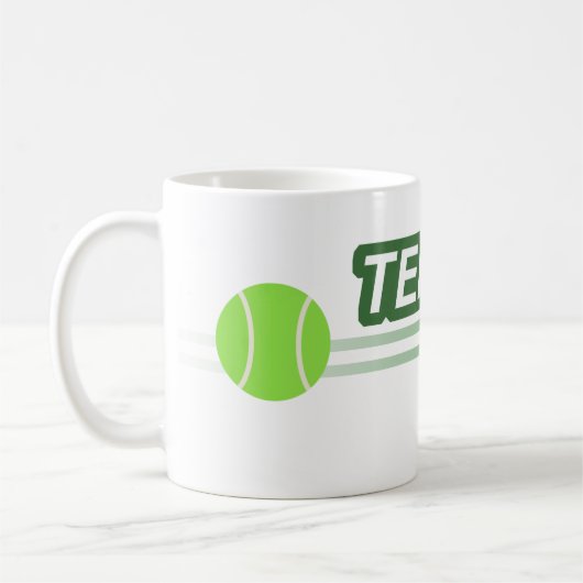 Tennis Ball Koffiemok (Links)