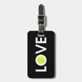 Tennis Ball LOVE Bagagelabel (Voorkant verticaal)