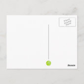 Tennis Ball LOVE Briefkaart (Achterkant)