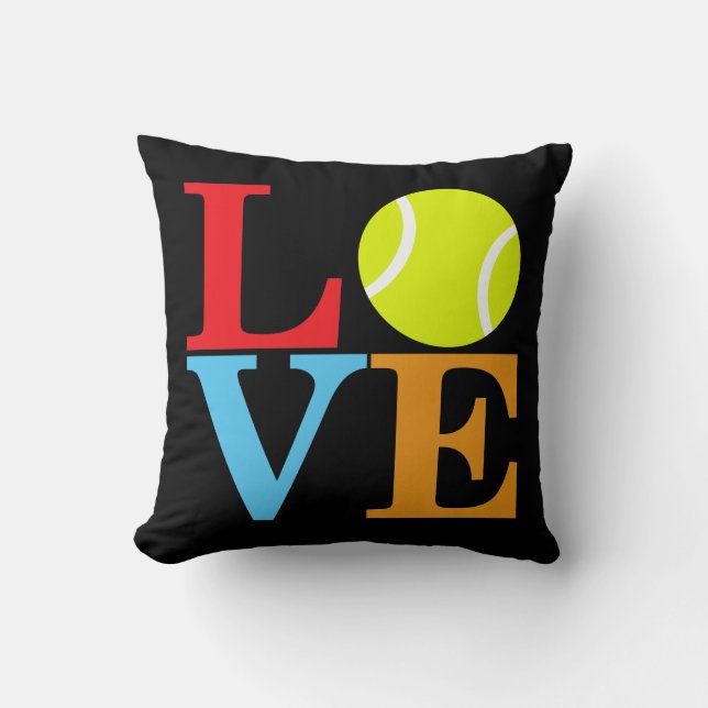 Tennis Ball LOVE Kussen (Voorkant)