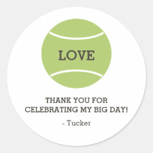 Tennis Ball Love Sticker