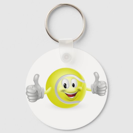 Tennis Ball Mascot Sleutelhanger (Voorkant)