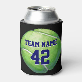 Tennis Ball met de Naam en het Aantal van het Team Blikjeskoeler