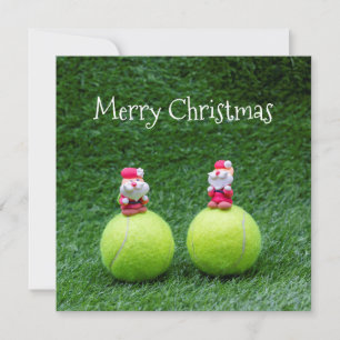 Tennis ball met kerstfeestdag voor kerstmis