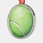 Tennis Ball Metalen Ornament (Links)
