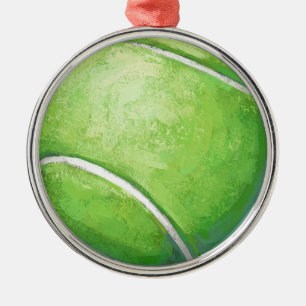 Tennis Ball Metalen Ornament