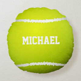 Tennis Ball-naam aanpassen Rond Kussen