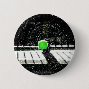 Tennis Ball Net Water Spiral Art Ronde Button 5,7 Cm