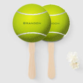 Tennis Ball-ontwerp Handwaaier (Voorkant en achterkant)