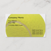 Tennis Ball-ontwerp Visitekaartje (Voorkant)