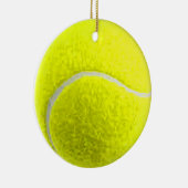 "Tennis Ball"-ontwerpcadeaus en -producten Keramisch Ornament (Rechts)