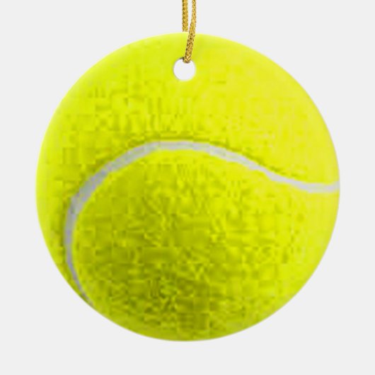 "Tennis Ball"-ontwerpcadeaus en -producten Keramisch Ornament (Voorkant)