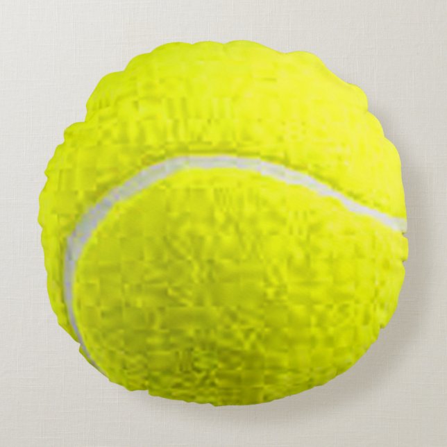 "Tennis Ball"-ontwerpcadeaus en -producten Rond Kussen (Voorkant)