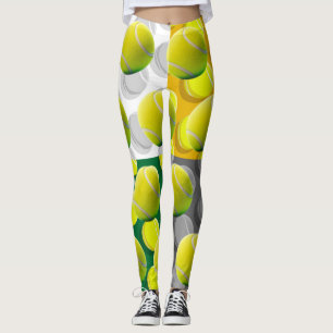 Tennis ball op groen leggings