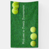 Tennis ball op welkomstbanner spandoek (Verticaal)
