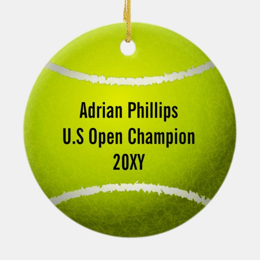 Tennis ball ornament (Achterkant)