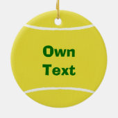 Tennis Ball Ornaments Keramisch Ornament (Achterkant)