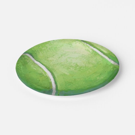 Tennis Ball Papieren Bordje (Gekanteld)