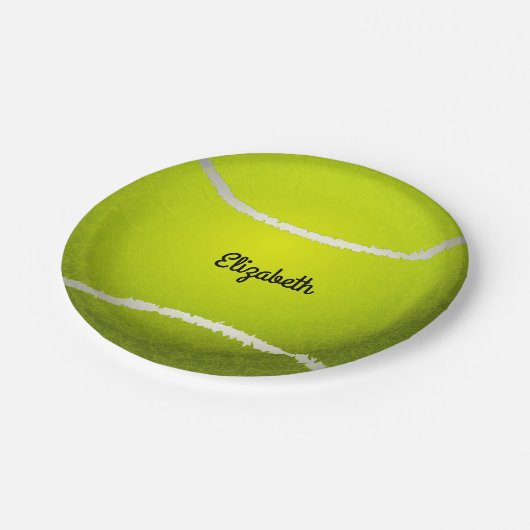 Tennis Ball Papieren Bordje (Gekanteld)