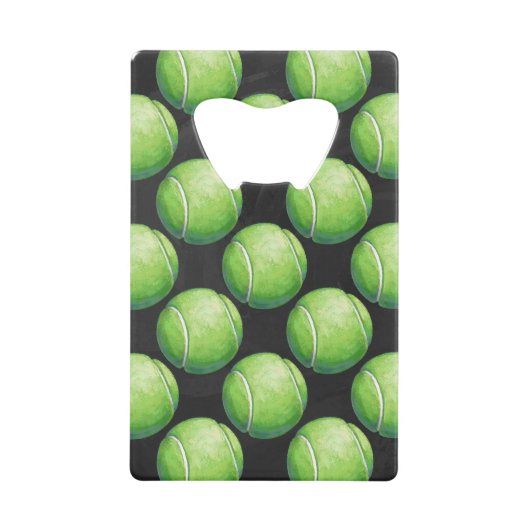 Tennis Ball Patronen Creditkaart Flessenopener (Voorkant)