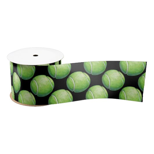 Tennis Ball Patronen Satijnen Lint (Spoel)