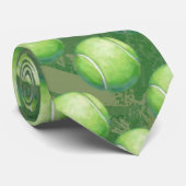 Tennis Ball Patronen Stropdas (Opgerold)