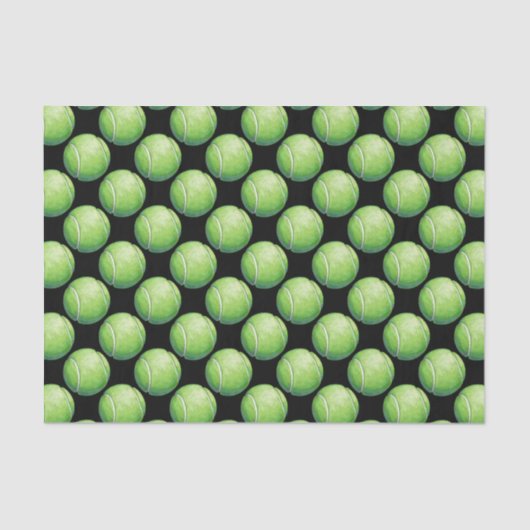 Tennis Ball Patronen Tissuepapier (Voorkant)