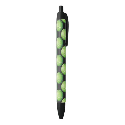 Tennis Ball Patronen Zwarte Inkt Pen (Achterkant (Verticaal))