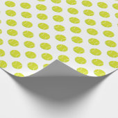 Tennis Ball Pattern | Achtergrondkleur Cadeaupapier (Hoek)