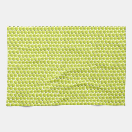 Tennis Ball Pattern Kitchen Towel Theedoek (Horizontaal)