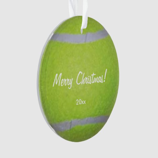 Tennis Ball Persoonlijk Ornament (voorkant)