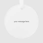 Tennis Ball Persoonlijk Ornament (achterkant)