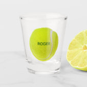 Tennis Ball Persoonlijk Shot Glass Glas (Voorkant)