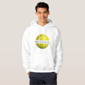 Tennis Ball Planet & Custom Name Player Coach Cool Hoodie (Voorkant volledig)