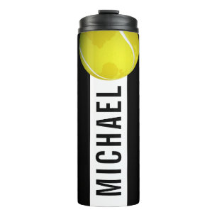 Tennis Ball Planet World Boys Player Coach-naam Thermosbeker