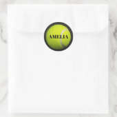 Tennis Ball Player Ronde Sticker (Tas)