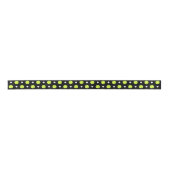 Tennis Ball Polka Dot Pattern Aangepaste achtergro Satijnen Lint (Voorkant)