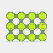 Tennis Ball Polka Dot Pattern Fleece Deken (Voorkant (Horizontaal))