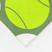 Tennis Ball Polka Dot Pattern Fleece Deken (Hoek)