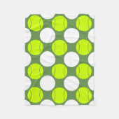 Tennis Ball Polka Dot Pattern Fleece Deken (Voorkant)