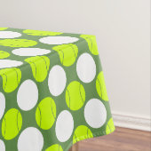Tennis Ball Polka Dot Pattern Tafelkleed (Voorbeeld)