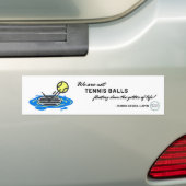 Tennis Ball Quote Bumpersticker (Op auto)