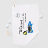 Tennis Ball Quote Golf Towel Golfhanddoek (Insitu)