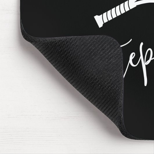 Tennis Ball Racket Monogram Naam op maat Muismat (Hoek)