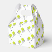 Tennis Ball & Racket Racquet Birthday Party Bedankdoosjes (Achterkant)