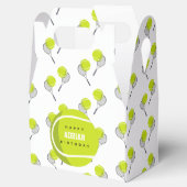 Tennis Ball & Racket Racquet Birthday Party Bedankdoosjes (Geopend)