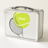 Tennis Ball & Racket Racquet, gepersonaliseerd (Achterkant)