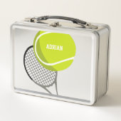 Tennis Ball & Racket Racquet, gepersonaliseerd (Voorkant)
