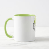 Tennis Ball & Racket Racquet, gepersonaliseerd Mok (Links)